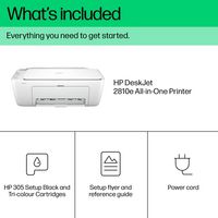 HP Deskjet 2810E All-In-One Printer, Color, Printer For Home, Print, Copy, Scan, Scan To Pdf - W128781182