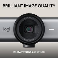 Logitech MX Brio 705 for Business webcam 8.5 MP 4096 x 2160 pixels USB 3.2 Gen 1 (3.1 Gen 1) Aluminium, Black - W128844546
