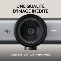 Logitech MX Brio 705 for Business webcam 8.5 MP 4096 x 2160 pixels USB 3.2 Gen 1 (3.1 Gen 1) Aluminium, Black - W128844546
