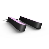 Philips by Signify Hue White and colour ambience Play light bar double pack Double pack LED integrated Black Smart control with Hue bridge* - W124638689