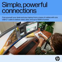 HP HP E45c G5 computer monitor 113 cm (44.5") 5120 x 1440 pixels DQHD LCD Black, Silver - W128847214