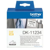 Brother Labels 86mm x 60mm - Black on White ( 260 labels ) Compatible with all QL-labelprinters - W125912795