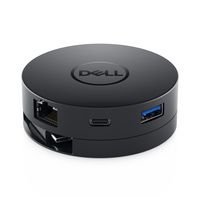 Dell USB-C Mobile Adapter, HDMI/ VGA/ DisplayPort/ RJ-45, Black - W125771181