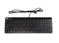 HP Multimedia Wired Keyboard, Black - W124334987