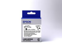 Epson LK-6WBA11 - Thermorétrécissant (HST) - Noir sur Blanc - Diam. 11mmx2.5m - W124346899