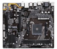 Gigabyte Micro ATX, AMD B350 Chipset, AM4 Socket, 2x DDR4 DIMM up to 32 GB, ECC/non-ECC, Realtek ALC887 - W124355179