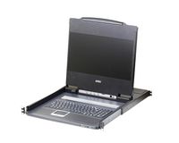 Aten USB DVI WideScreen Full HD LCD Console with USB, US Keyboard layout - W124347554