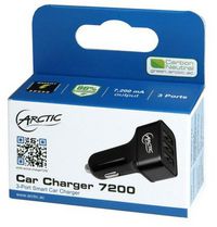 Arctic Car Charger, 3x USB2.0, Input: DC 12V, 3.4A; Output: DC 5V, 7200mA - W124345266