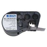 Brady White on Red BMP41/BMP51/BMP53 Labelmaker Tape 25.40 mm X 7.62 m - W124363255