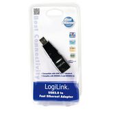LogiLink USB 2.0 A  RJ45 St/Bu Fast Ethernet USB 2.0 - W124377024