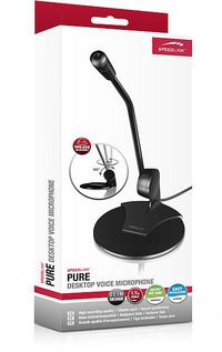 Speed-Link PURE Desktop Voice Microphone, black - W124383660