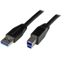 StarTech.com StarTech.com Câble USB 3.0 actif USB-A vers USB-B de 10 m - Cordon USB A vers B - USB 3.1 Gen 1 (5 Gb/s) - M/M - Noir - W124383806
