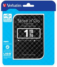Verbatim Disque dur portable USB Store 'n' Go 3.0, 1 To, noir - W124385274