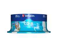 Verbatim CD-R AZO Wide Inkjet Printable, 700MB, 52x - W125302282