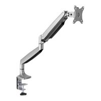 LogiLink Alumium monitor desk mount, tilt -90°/+90°, swivel -90°/+90°, level adjustment -90°/+90°, 13–27", max. 9 kg - W125291223