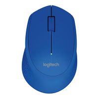 Logitech Wireless Mouse M280, RF Wireless, Alkaline, Blue - W124538867
