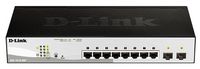 D-Link DGS-1210-08P: 8-Port, Gigabit, PoE, Smart Switch with 2 SFP ports (8 x PoE ports, fanless) - W124948678