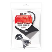 Club3D Multi Stream Transport (MST) Hub DisplayPort™ 1.2 Quad Monitor USB Powered - W124947992