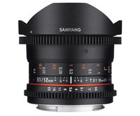 Samyang 12mm T3.1 VDSLR ED AS NCS Fish-Eye Cine Lens, Canon EF mount - W124849739