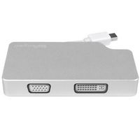 StarTech.com StarTech.com Aluminum Travel A/V Adapter: 3-in-1 Mini DisplayPort to VGA, DVI or HDMI - mDP Adapter - 4K - W124683404