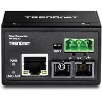 TRENDnet Hardened Industrial Fiber Converter, 100Base-FX, Single-Mode, SC, 30 km - W124875856
