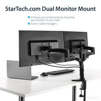 StarTech.com Wall Mount Dual Monitor Arm Articulating Ergonomic