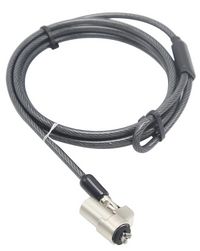Dicota Masterkeyed, 2m, 4.4mm Steel Cable, Black - W125048169