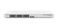 MikroTik CSS326-24G-2S+RM network switch, 24x 10/100/1000 RJ-45, 2x SFP+, PoE, 440 x 144 x 44 mm, RouterOS/SwOS - W124782818