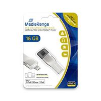 MediaRange USB 3.0 combo flash drive with Apple Lightning plug, 16GB - W124883006