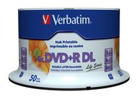 Verbatim DVD+R Double Layer Inkjet Printable 8x Life Series, 50pcs - W125039938