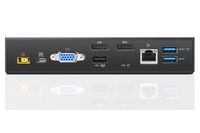 Lenovo 2 x DisplayPort + VGA, 2 x USB 2.0, 3 x USB 3.0, RJ-45, 1 x Combo audio, 4K @ 30 Hz, 90 W, 131 g, EU - W124684397