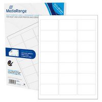 MediaRange Multi-purpose labels, permanent adhesive, 63.5x38.1mm, white, 1.050 labels - W124864095