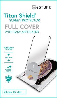 eSTUFF Titan Shield® Full Cover Screen Protector with built-in mounting applicator for iPhone 11 Pro Max - W124591912