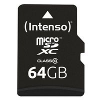Intenso 64GB MicroSDXC, SD adapter, Class 10 - W124909361