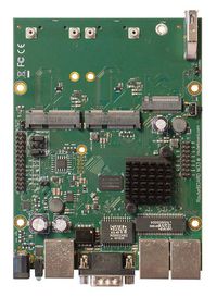 MikroTik MT7621A 880 MHz, PoE, 19 W, 3 x 10/100/1000 Ethernet ports, 2 x Mini SIM, M.2, MiniPCI-e slots x 2, USB, RS232 - W124970856