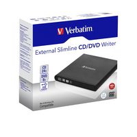 Verbatim 8X DVD Write Speed, 24X CD Write Speed, USB 2.0 - W124840024