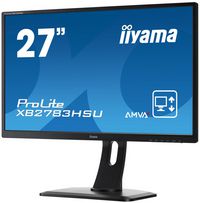 iiyama 27" (68.6cm), AMVA+LED, Full HD 1920x1080, 16:9, 4ms, 300cd/m², 16.7M, 2x2W (Stereo), D-Sub, DVI-D, HDMI, USB, 34W, 6kg - W125395511