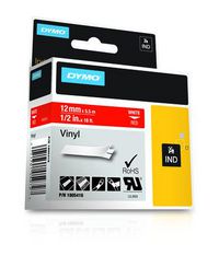 DYMO IND Vinyl Labels, 12mm x 5.5m - W124503726
