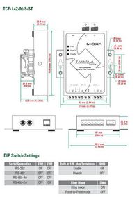 Moxa Serial Converter/Repeater/Isolator Rs-232/422/485 Fiber (St) - W128371286