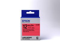 Epson Label Cartridge Pastel LK-4RBP Black/Red 12mm (9m) - W124746971