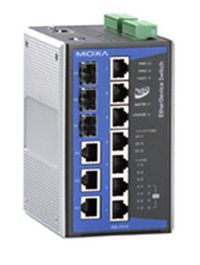 Moxa 7+3G-port Gigabit PoE managed Ethernet switches with 4 IEEE 802.3af PoE ports - W124914730