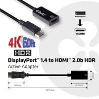 Club3D DisplayPort 1.4 to HDMI 2.0b HDR Active Adapter - W124947338