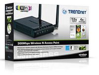TRENDnet TEW-638APB - IEEE 802.11 b/g/n, QoS, WDS, 100m/300m, Fast Ethernet, 12V, 145g, Black - W124576073
