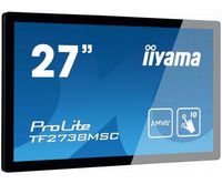 iiyama 27” 10pt open frame touch monitor with edge-to-edge glass, 5ms, 300cd/m², 1920 x 1080, AMVA+ LED, IPX1 - W124576077