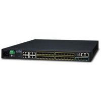 Planet Layer 3 16-Port 100/1000X SFP + 8-Port Gigabit TP/SFP + 4-Port 10G SFP+ Stackable Managed Switch (100~240V AC, 12V DC) - W125083375
