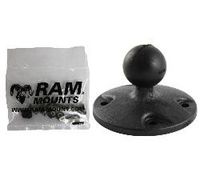 RAM Mounts RAM Composite Round Plate with Ball & Hardware for Garmin GPSMAP + More - W125170350