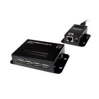 LogiLink USB 2.0 Cat.5 Extender, 50m max, 4-Port Hub, PoE - W124790893