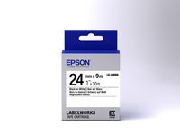 Epson Label Cartridge Standard LK-6WBN Black/White 24mm (9m) - W125046765