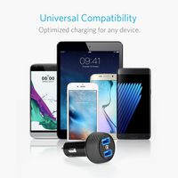 Anker PowerDrive Speed with 2 Quick Charge 3.0 Ports Black - W124743618