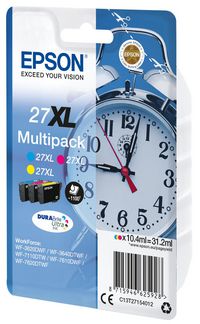 Epson Multipack 3-colour 27XL DURABrite Ultra Ink - W125046528